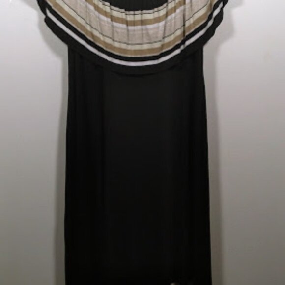 Bailey 44 Black Tan Summer Dress Size: M - Picture 5 of 12